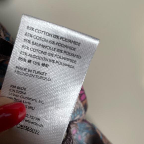 We The Free People Poolside Boyfriend Paisley Button Down Shirt Women’s Sz S - Picture 10 of 16